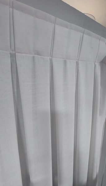 cortinas com costura macho